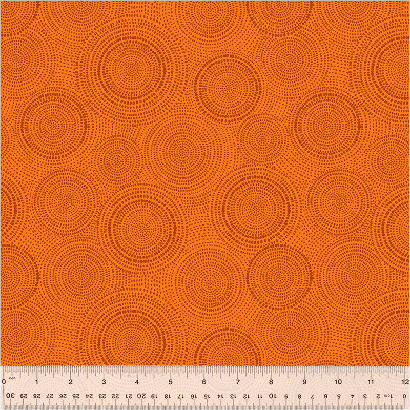Flannel - BURNT ORANGE Radiance Flannel Fabric Windham Fabrics from Whistler Studios