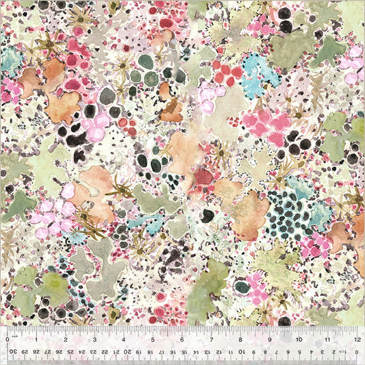 108" Wideback Cotton - STONE LICHEN from Windham Fabrics by Betsy Olmsted's Wild Wander Collection - 100% Quilt Shop Quality Cotton