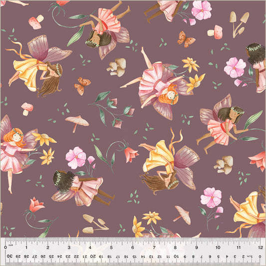 Petal Pixies-Fairyland in Sugar Plum from Windham Fabrics