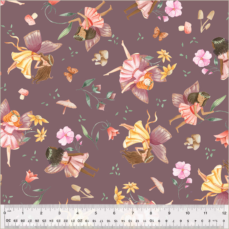 Petal Pixies-Fairyland in Sugar Plum from Windham Fabrics