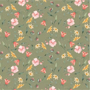 Petal Pixies-Pretty Sprigs in Leaf from Windham Fabrics