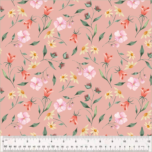 Petal Pixies-Pretty Sprigs in Pink from Windham Fabrics