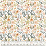 Floral Garden in White from the Petal & Purr Collection by Whistler Studios - Windham Fabrics
