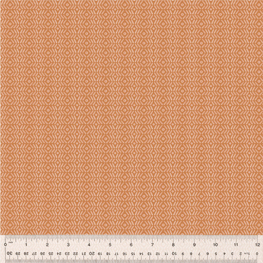 Scratch Board in Rust from the Petal & Purr Collection by Whistler Studios - Windham Fabrics