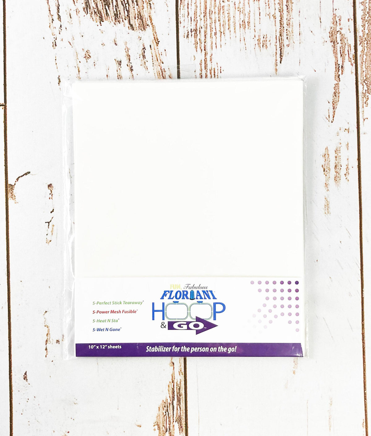 Floriani Hoop N Go 10" 5 pcs/each -MULTI 10"x12"-20 PK