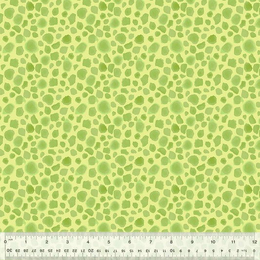 First Spots in Soft Green from the King of the Jungle Collection by Whistler Studios - Windham Fabrics