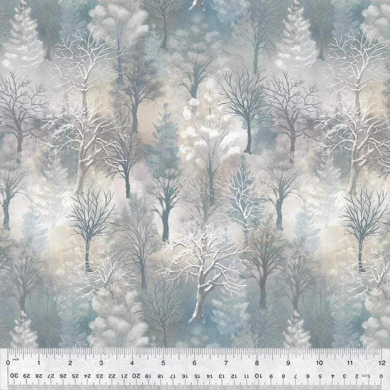 Winter Woods in Day from the Winter Whisper Collection by Whistler Studios - Windham Fabrics