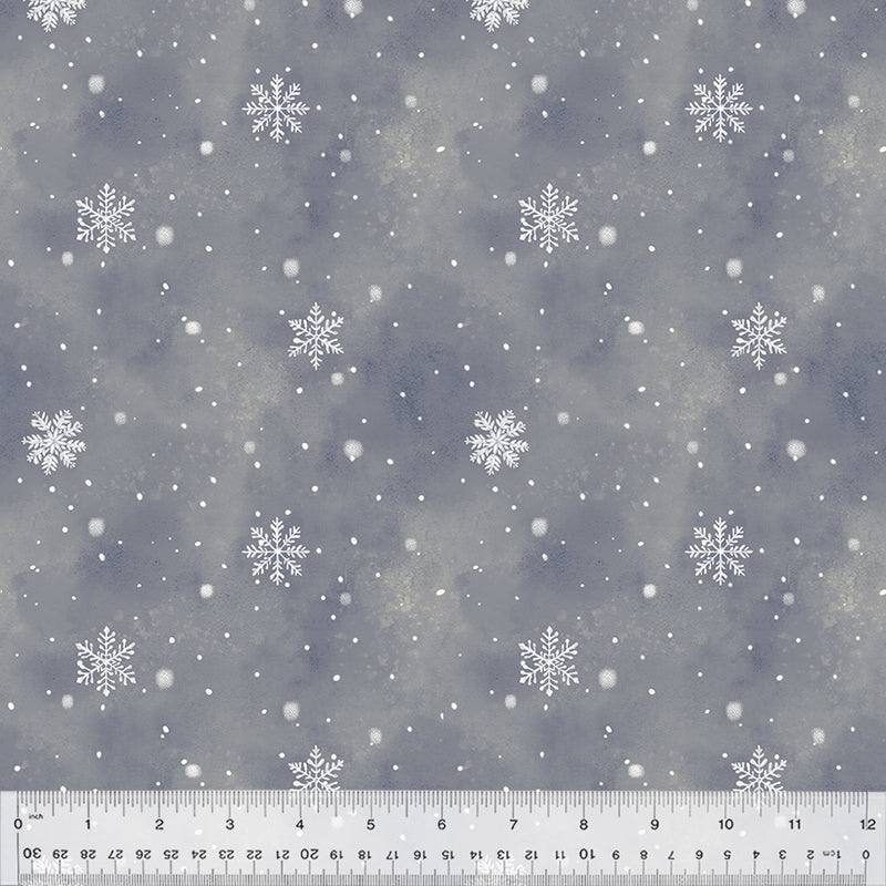 Flurries in Night from the Winter Whisper Collection by Whistler Studios - Windham Fabrics