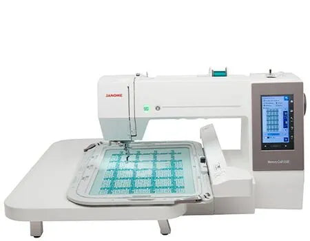 Janome Memory Craft 550E Embroidery Only Machine - Comes with 4 Hoops including a Large 7.9"x14.2" Hoop