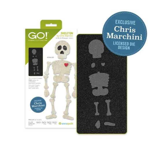 GO! Skeleton Die by Chris Marchini from AccuQuilt - Sept 2025 Die to Try
