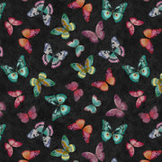 Butterflies-Black  from Lumin Fabric's Wild Garden Collection by Nicole Tamarin