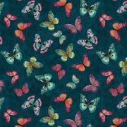 Butterflies-Teal  from Lumin Fabric's Wild Garden Collection by Nicole Tamarin