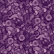 Paisley-Purple  from Lumin Fabric's Wild Garden Collection by Nicole Tamarin
