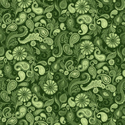 Paisley-Green  from Lumin Fabric's Wild Garden Collection by Nicole Tamarin