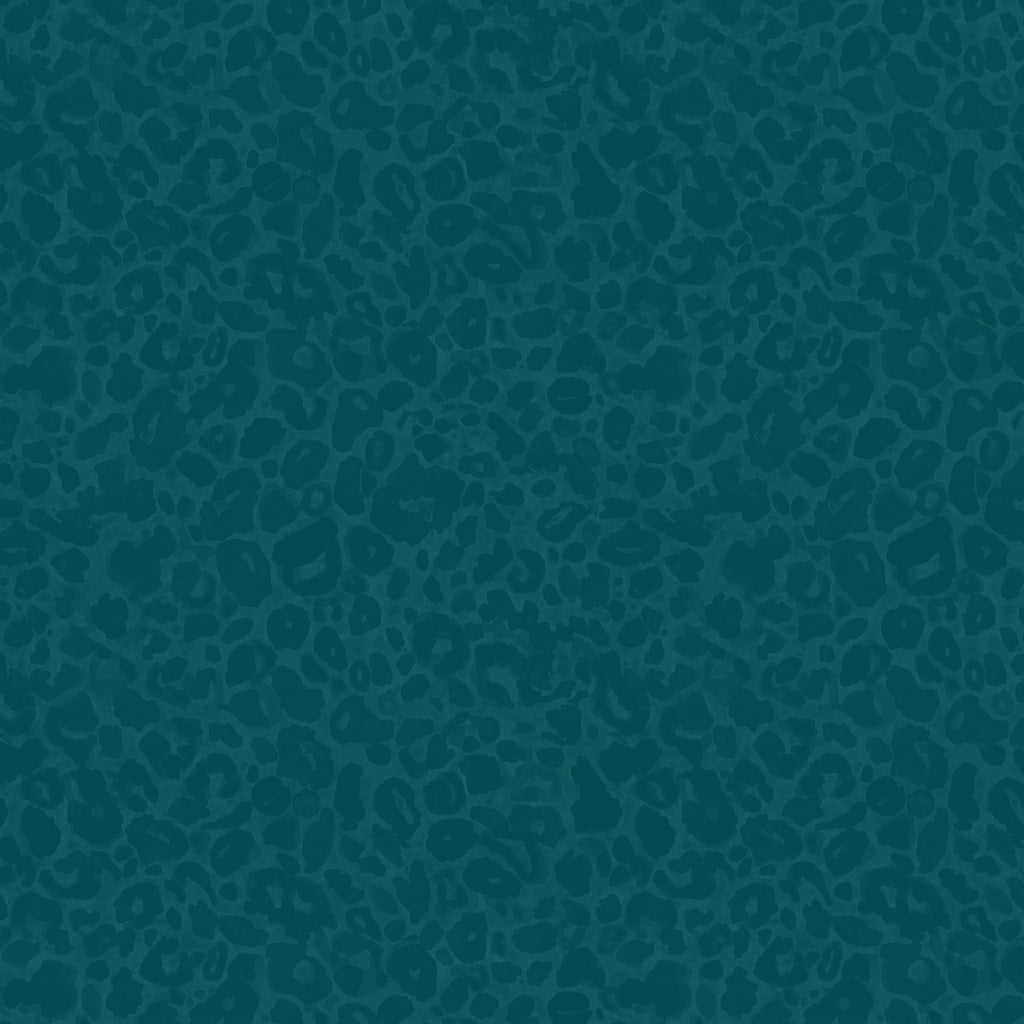 Animal Print-Teal from Lumin Fabric's Wild Garden Collection by Nicole Tamarin