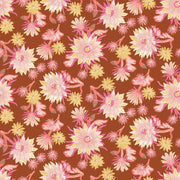 Cactus Bloom in Rust from the Desert Sunrise Collection from Figo Fabrics - 100% Cotton