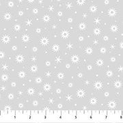 Magical in Pearl on Gray from the Winter Solstice Collection by Patrick Lose for Northcott Fabrics