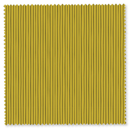 Yellow & Brown Stripes from Felicity Fabrics - 100% Cotton