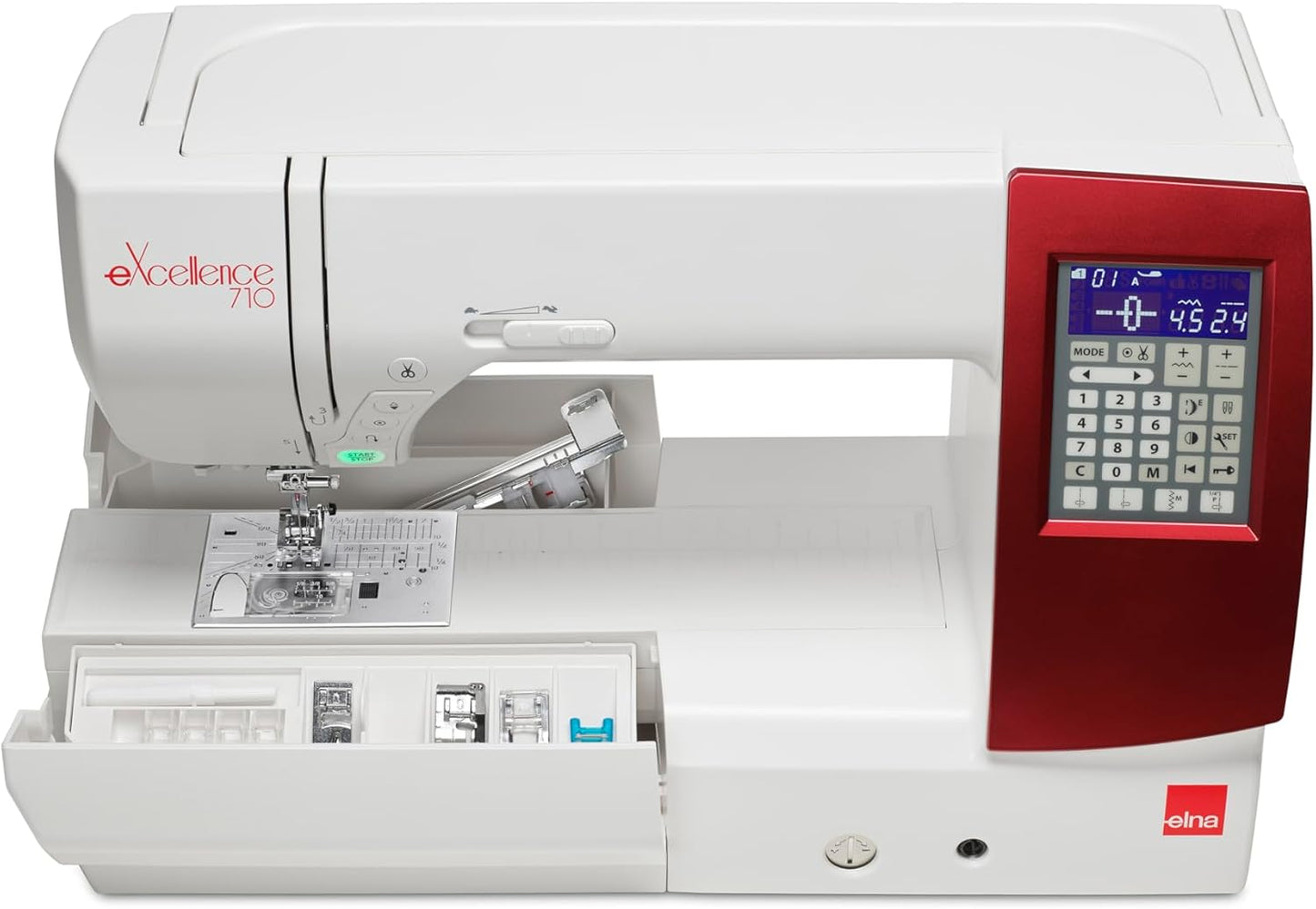 Elna eXcellence 710 equipped with the Dual Feed system