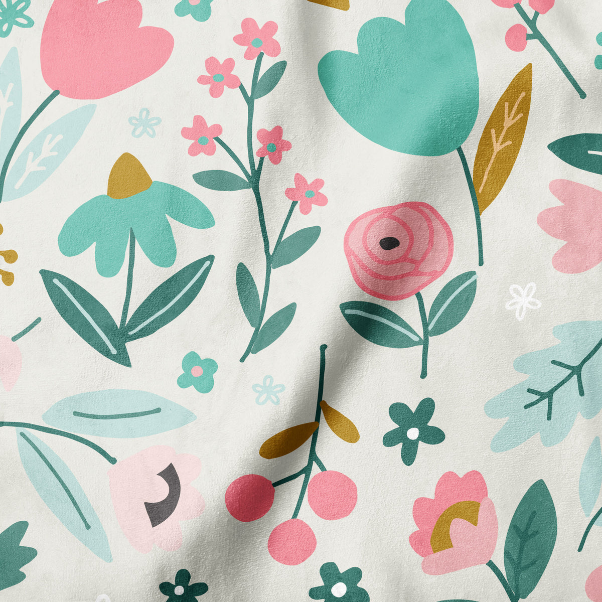 Minky -Countryside in Cream from EZ Fabrics