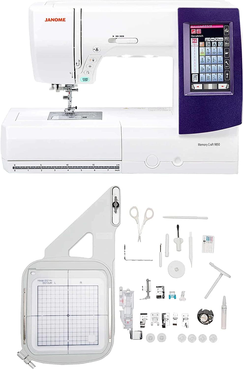 Janome 9850 Combo Sewing/Embroidery Machine