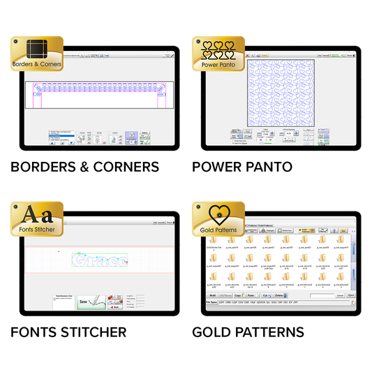 QuiltMotion QCT Gold 365 Days of Gold Access - Requires Prior QCT Pro Installation - For Q'nique Longarms