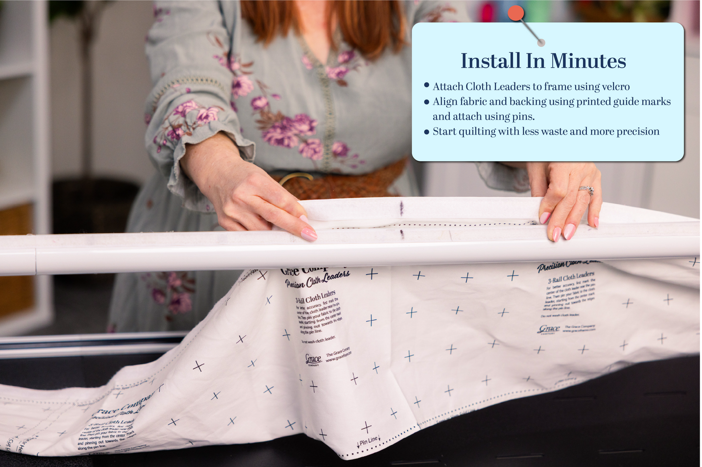Precision Cloth Leaders for Longarm Frames - Select Your Size