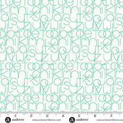 Enough in Emerald from the Sun Print Whisper Collection by Allison Glass - Andover Fabric