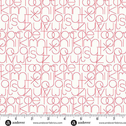 Enough in Valentine from the Sun Print Whisper Collection by Allison Glass - Andover Fabric