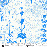 Cameo in Teacup from the Sun Print Whisper Collection by Allison Glass - Andover Fabric