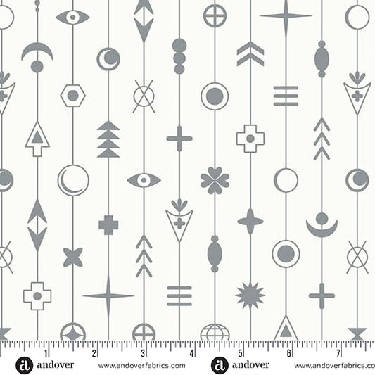 Gaze in Cloud from the Sun Print Whisper Collection by Allison Glass - Andover Fabric