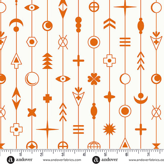 Gaze in Flame from the Sun Print Whisper Collection by Allison Glass - Andover Fabric