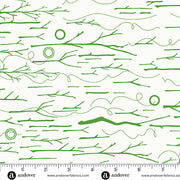 Sticks & Twine in Grass from the Sun Print Whisper Collection by Allison Glass - Andover Fabric