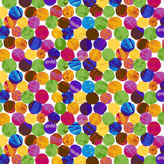 Abstract Dots from The Very Hungry Caterpillar Collection by Eric Carle from Andover Fabrics