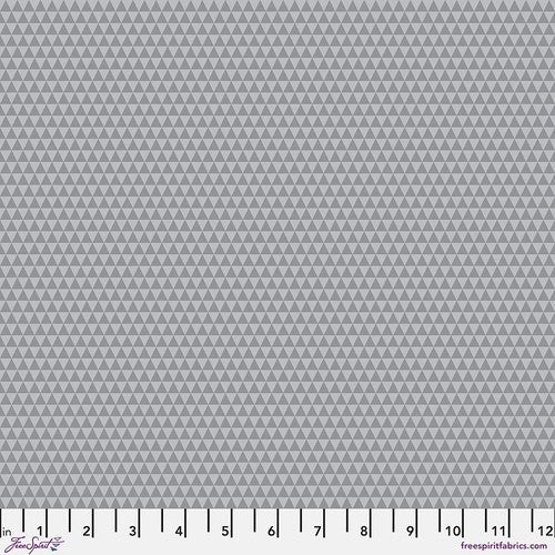 Tula Pink True Colors Graywork Preorder - Kinda Shady in Fog