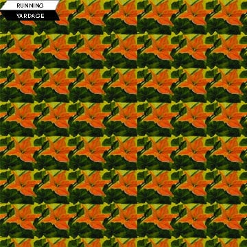 Flower Stripes from Northcott's Bittersweet Halloween Collection from Frond Designs - 100% Quilt Shop Quality Cotton