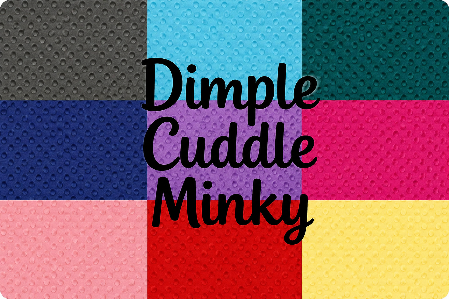 Minky - Dimple Cuddle Minky 3mm Pile 60 inch Wide Minky from Shannon Fabrics and EZ Fabrics