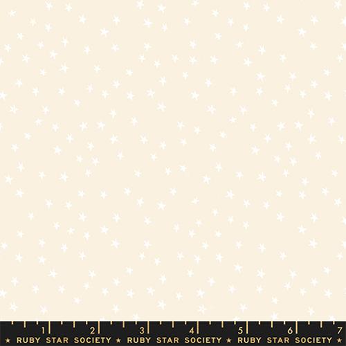 Mini Starry in White on Natural by Alexa Abegg from Moda Fabrics