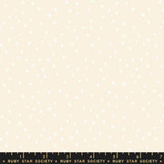 Mini Starry in White on Natural by Alexa Abegg from Moda Fabrics