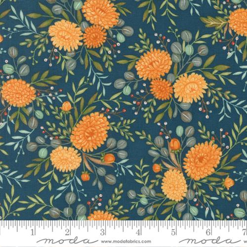 Fall Florals in Harvest Night from the I Love Fall Most of All Collection by Deb Strain - Moda Fabrics