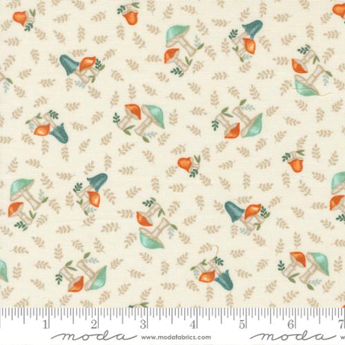 Mushrooms in Warm White from the I Love Fall Most of All Collection by Deb Strain - Moda Fabrics