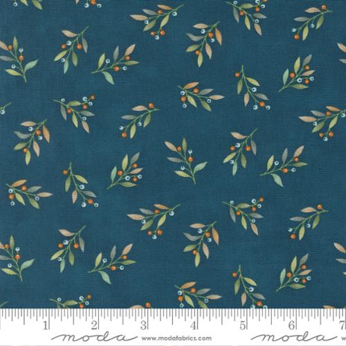 Fall Leaves & Berries in Harvest Night from the I Love Fall Most of All Collection by Deb Strain - Moda Fabric