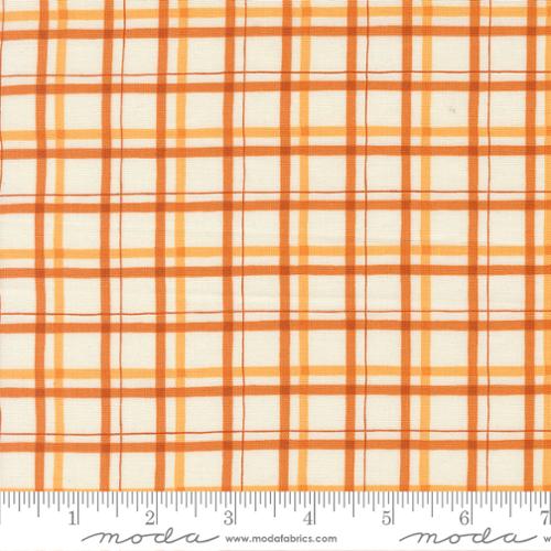 Fall Plaid in Light Pumpkin from the I Love Fall Most of All Collection by Deb Strain - Moda Fabric