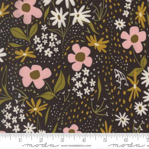 Feedsack Florals in Black from the Night Owl Collection - Moda Fabrics