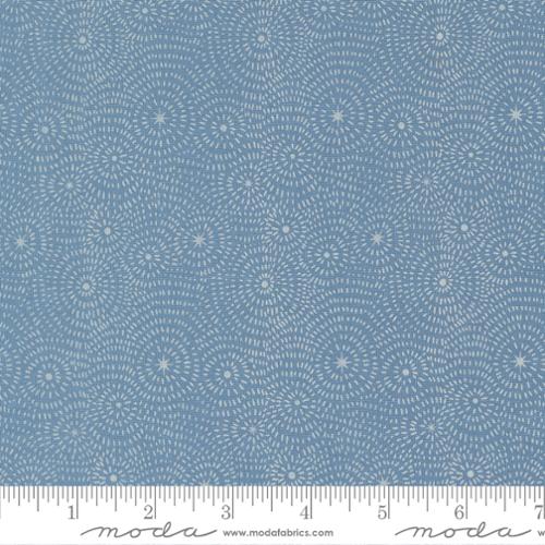 Starry Night in Light Blue from the Night Owl Collection - Moda Fabrics