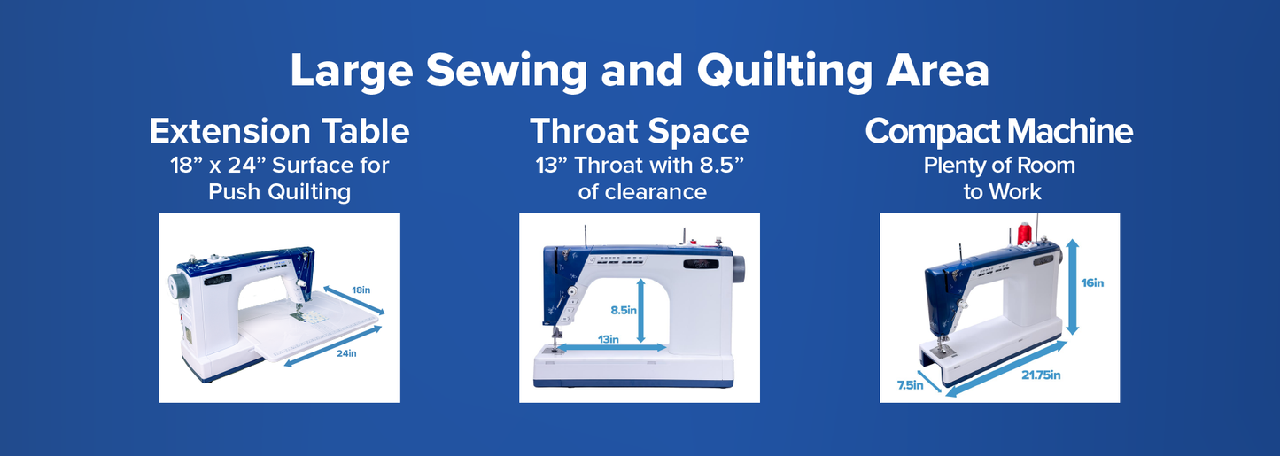 The Little Rebel from Grace Company - An all-in-one Quilting and Sewing Machine