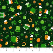 Paddy's Parade in Multi from the Paddy's Parade Collection by Patrick Lose for Northcott Fabrics - 100% Cotton Fabric