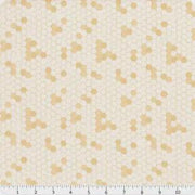 Hexies in Yellow from the Humblebee Collection from Figo Fabrics - 100% Cotton