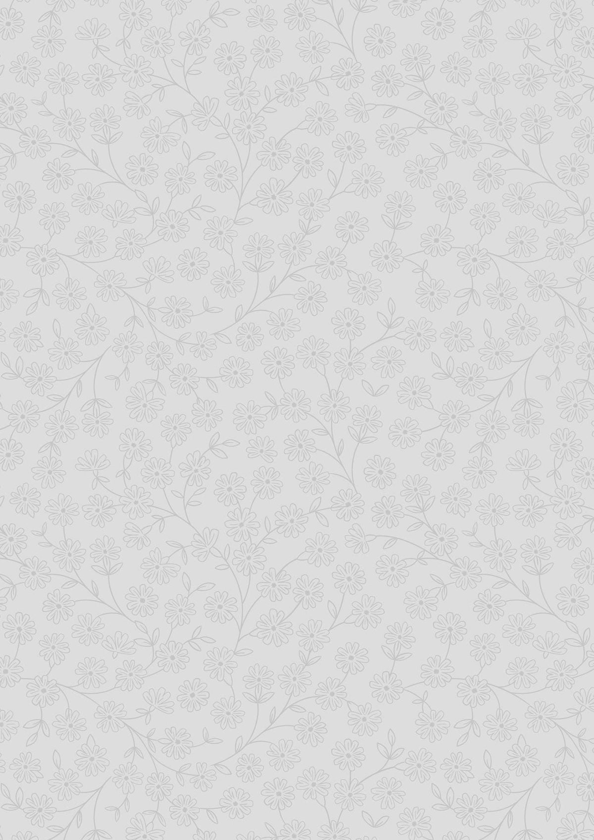 Daisy Chain in Grey on Grey from the Tiny Tonals Collection from Lewis & Irene - 100% Cotton Fabric