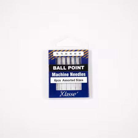 Klasse BALL POINT Needle Asst 70/10 (x2), 80/12 (x2), 90/14 (x2)- 6 Needles per pack